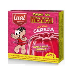 GELATINA LUAL CEREJA 20 G - PADRÃO FONZAR