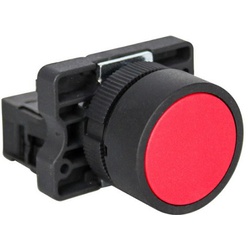 Botão Pulsante - Vermelho 22mm - FORLUZ