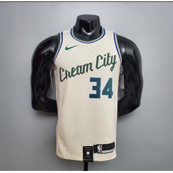 Regata NBA Milwaukee Cream City silk (jogador) gia... - IMPORTADORA