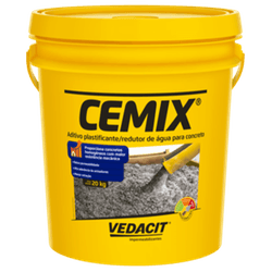 ADITIVO PLASTIFICANTE CEMIX 20KG VEDACIT - Impermix | Materiais de Construção