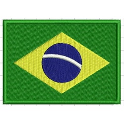 Bordado Bandeira do Brasil - 1211 - JR Confeções
