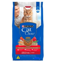 RACAO GATO CAT CHOW ADULTO CARNE 10 KG - LABORAVES