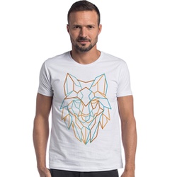 T-shirt Camiseta Lobo Line WOLF Branco - 21204 - Forthem ®
