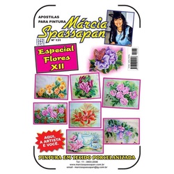 Apostila Para Pintura Flores Edição 131 - 690 - Loja da Márcia Spassapan | Tudo para Artesanato