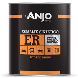 Esmalte Sintético ER 0,9L Preto Fosco - Anjo - Marquezim Tintas