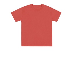 Camiseta Básica Infantil de Menino Laranja Fakini