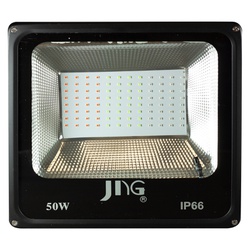 Refletor LED Slim SMD 50WxBivolt 6500K IP65 PT - J... - Meta Materiais Elétricos Ltda