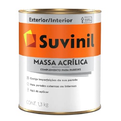 MASSA ACRILICA SUVINIL 1,3KG - MIARA KRÜGER TINTAS