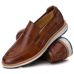  Loafer Elite Couro Premium Castor - Mr. Light Calçados 