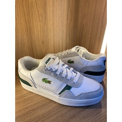 Tenis lacoste 3 casual bege/verde - LCB - NEW STEP