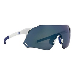 Oculos HB Quad X Pearled White Blue Chrome - 4971 - PEDAL PRÓ Bike Shop