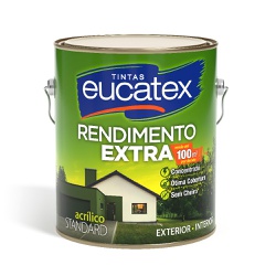 LATEX ACRÍLICO RENDIMENTO EXTRA EUCATEX 3,6L (ESCO... - PEROLA TINTAS