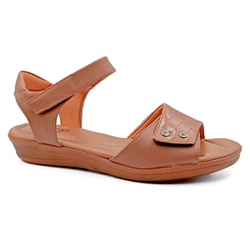 Sandália Comfort Especial para Esporão - Caramelo - PR110-SBCA - Pé Relax Sapatos Confortáveis