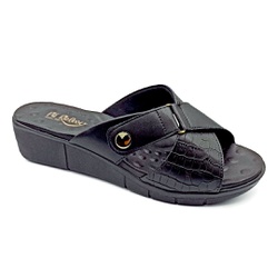 Tamanco Especial para Esporão e Fascite - Preto - PR585055PR - Pé Relax Sapatos Confortáveis