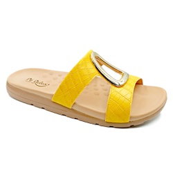 Tamanco Especial para Esporão - Amarilo - PR622038AM - Pé Relax Sapatos Confortáveis