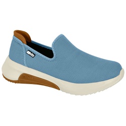 Tênis Slip On Especial para Esporão e Fascite - Denim - ACT4907-105DE - Pé Relax Sapatos Confortáveis