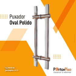 Puxador Oval Polido EP0402 - Porta & Piso