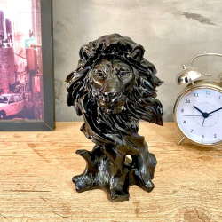 Escultura Leão Busto - Q! Bacana