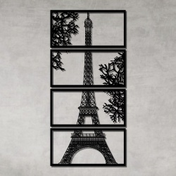 Kit Esculturas de Parede Torre Eiffel - Q! Bacana