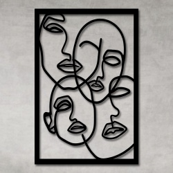 Escultura de Parede Rostos Máscaras - Q! Bacana