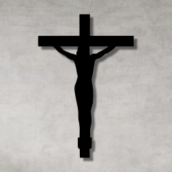 Escultura de Parede Crucifixo - Q! Bacana
