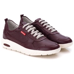 Tênis Sneaker Gel Masculino Comfort Bordô - 9001 - Ransterine Calçados Comfort