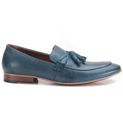 Sapato Social Masculino Couro Azul - Lorenzo - Bernotte