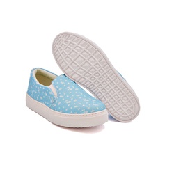 Slip On Estampado Infantil Azul Céu DKShoes - Rilu Fashion