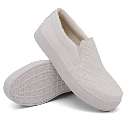 Slip On Matelassê Branco DKShoes - Rilu Fashion