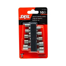Kit Soquetes com 10 unidades - Skil - Ritec Máquinas e Ferramentas