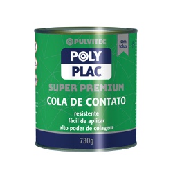 Cola de Contato Polyplac Super Premium 730g TA015 - Pulvitec - Ritec Máquinas e Ferramentas