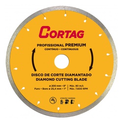 Disco Diamantado Profissional Premium 200mm - Cortag - Ritec Máquinas e Ferramentas