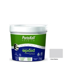 Rejunte Epoxi Porcelanato Cinza Platina 96075 1kg Portokoll - Santec