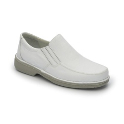 Sapato Masculino Conforto Em Couro Cor Branco Ref.... - Sapatos de Franca