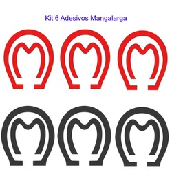 Kit 6 Adesivos Mangalarga - Selaria Pinheiro