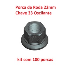kit 100 Porcas do Parafuso de Roda Carreta 22mm Ch... - Sermi
