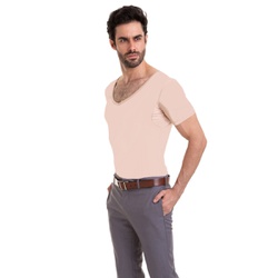 Camisa Skin Shirt Clássica Protege do Suor Nas Axilas Térmica Nude