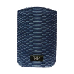Porta celular em Python Azul jeans - Taia 