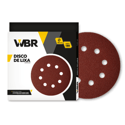 WAGNER DISCO DE LIXA 180MM GRÃO 180 - 8 FUROS 
