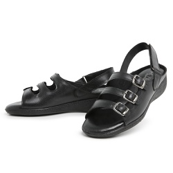 Sandália Top Franca Shoes Feminina Conforto Preto - Diconfort Calçados | Calçados confortáveis e anatômicos