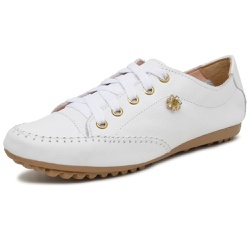 Mocatênis Feminino Top Franca Shoes Branco - Diconfort Calçados | Calçados confortáveis e anatômicos