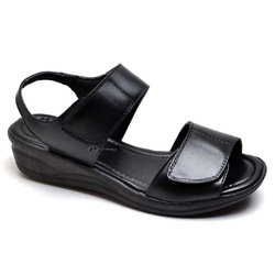 Sandália Papete de Couro Feminina Ortopédica para ... - Top Franca Shoes | Calçados confortáveis em Couro