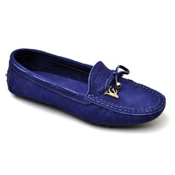 Mocassim Drive Sapatilha Feminina Via Confort Cour... - Top Franca Shoes | Calçados confortáveis em Couro