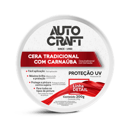 Cera Pasta Proauto Autocraft Com Carnauba - Total Latas - A loja online do seu automóvel