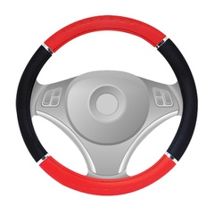 Capa de Volante Universal Vermelha C/ Friso Preto - Total Latas - A loja online do seu automóvel