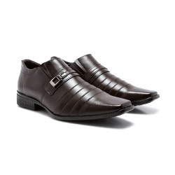 Sapato Social Vision Legem em Elástico com Costuras Fantasias no Bico -  Café | FRANSHOES