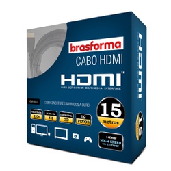 CABO HDMI 2.0 4K 3D 1080P 19 PINOS ALTA DEFINICAO ... - VIA BRASIL CASA & CONSTRUÇÃO