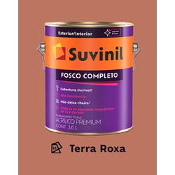 Tinta Fosco Completo Suvinil - Terra Roxa - VIVA COR TINTAS