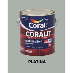 Esmalte Sintético Brilhante Coralit - Platina - VIVA COR TINTAS