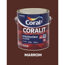Esmalte Sintético Brilhante Coralit - Marrom - VIVA COR TINTAS